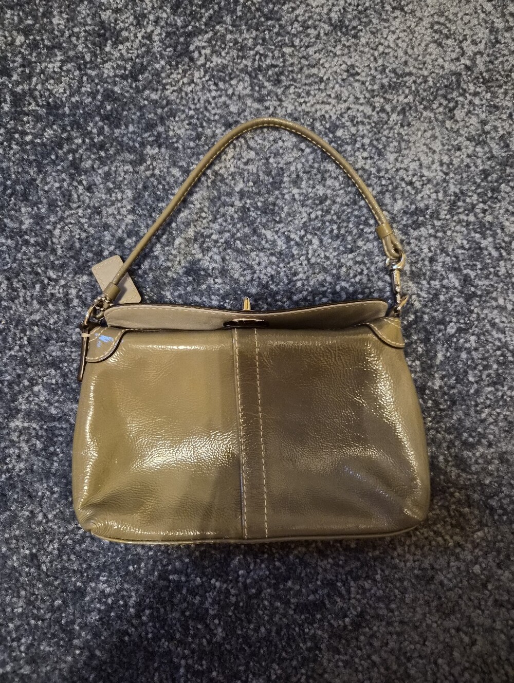 Coach Olive Green Turnlock Mini Bag